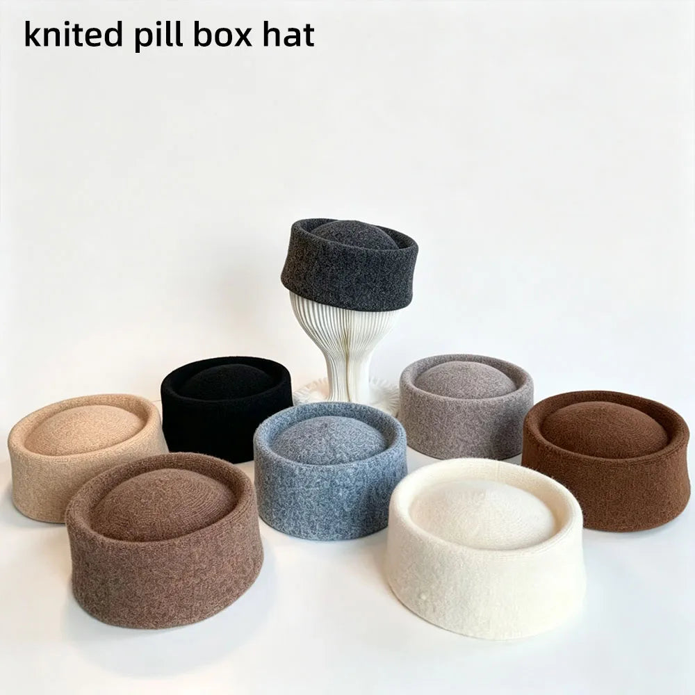 Women's Vintage Pillbox Beret Hat