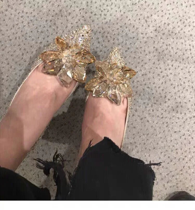 Women's Rhinestone Pointed-Toe Wedding Pumps