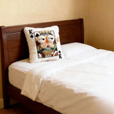 Funny Cartoon Embroidered Pillow Quirky Soft Sofa Throw Pillow Square Game Theme Patchwork Pillow Living Room Decor