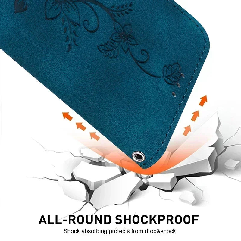 Motorola Moto Magnetic Faux Leather Wallet Phone Case