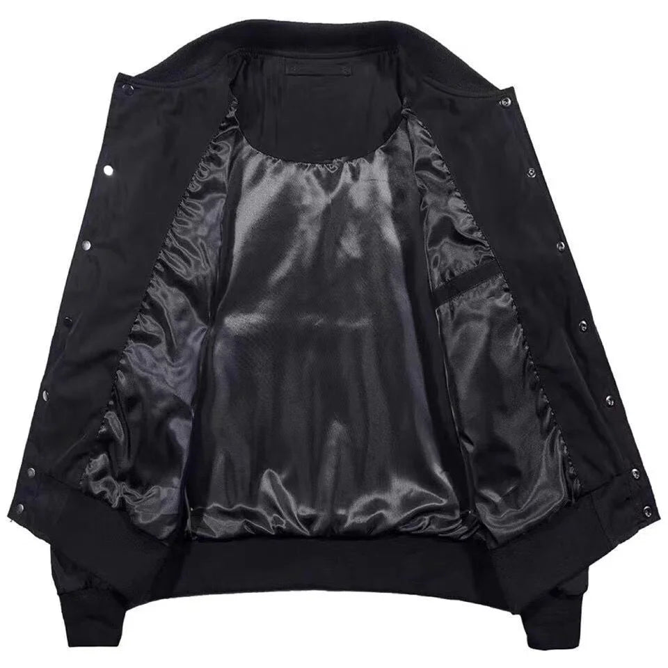 Embroidered Techwear Bomber Jacket