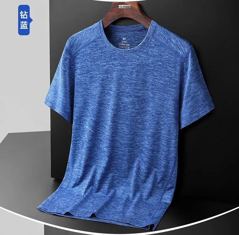 Men and Women's Breathable Camping Tee Shirt, Basic Sports Tops, Male and Female T-Shirts, Drop Shipping, Size Up to 8XL, Summer