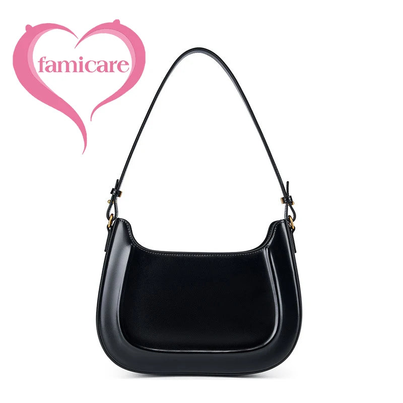 2026 New Large Capacity Women's Shoulder Bag Genuine Leather Tote Casual Handbag for University Students And Commuters Crossbody