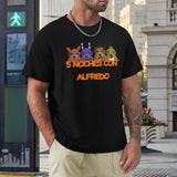 Men's Oversized Noche Con Alfredo Graphic T-Shirt