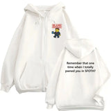 Blame John Meme Oversized Zip-Up Hoodie