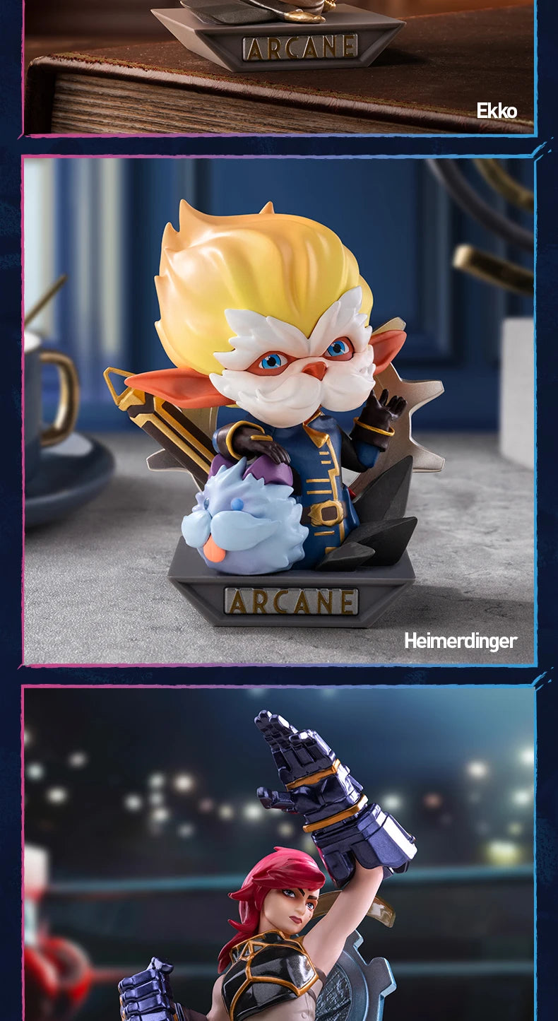 POP MART League of Legends: Arcane Series Blind Box Toys Kawaii Anime Action Figure Caixa Caja Surprise Mystery Bag Toy