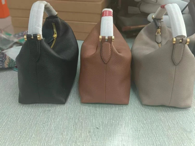 2024 Women Genuine Leather Luxury Handbags Small Size Versatile Cowhide Crossbody Bag Fashion Soft Messenger Purses