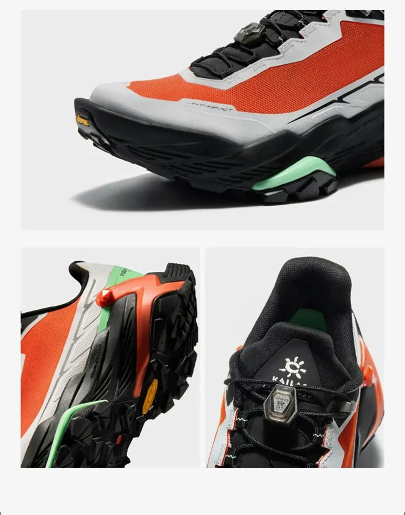 KAILAS FUGA DU Trail Running Shoes Men's Sandproof Powerful Grip Anti-slip Outdoor Breathable Sneakers Athletic Shoes KS2413111