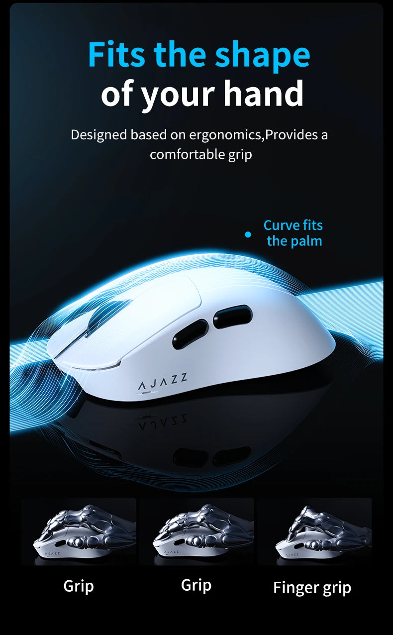 AJAZZ AJ179 V2 MAX Wireless Gaming E-Sport 1K Polling Rate Lightweight Design Ergonomic PAW3311 Sensor