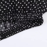 Polka Dot Printed Midi Skirts Two Piece Sets for Women 2025 Summer Chic Bow Tied Blouse Top Suits Woman 2 Piece Outfits