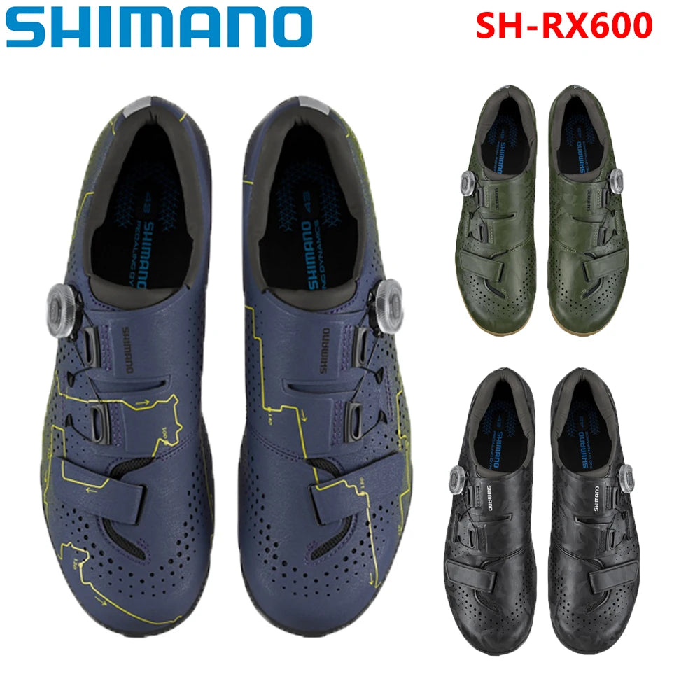 Shimano SH-RX600 Gravel Bike Lock Shoes RX6 RX600 Carbon Fiber Sole Gravel Bike Self-locking Riding Shoes Locking Shoes