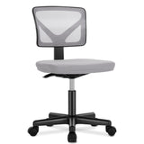 JHK Armless Mesh Office Chair | Lumbar Support & 360° Swivel