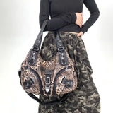 Y2K Leopard Print Shoulder & Crossbody Bag