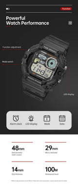 Casio WS-1700H Men’s Digital Sports Watch | 100M Water Resistant