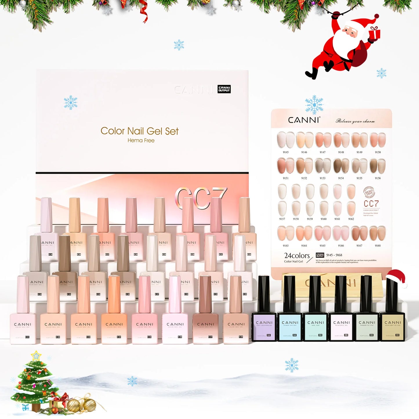 CANNI 30pcs Gel Polish Kit – HEMA & TPO Free CC Collection