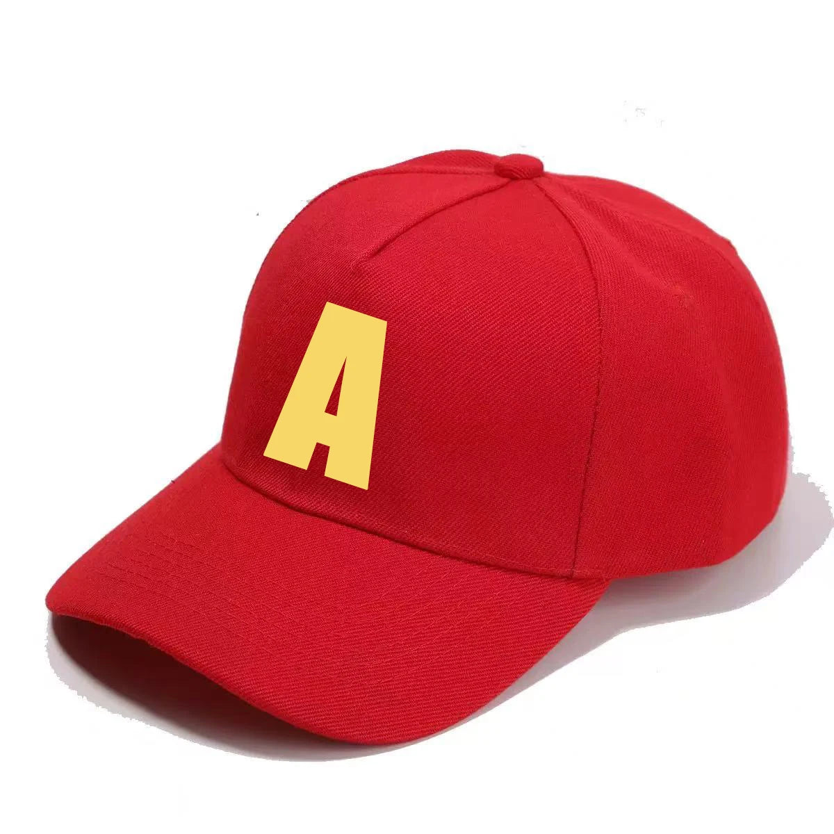 Red Letter Baseball Cap with Adjustable Fit