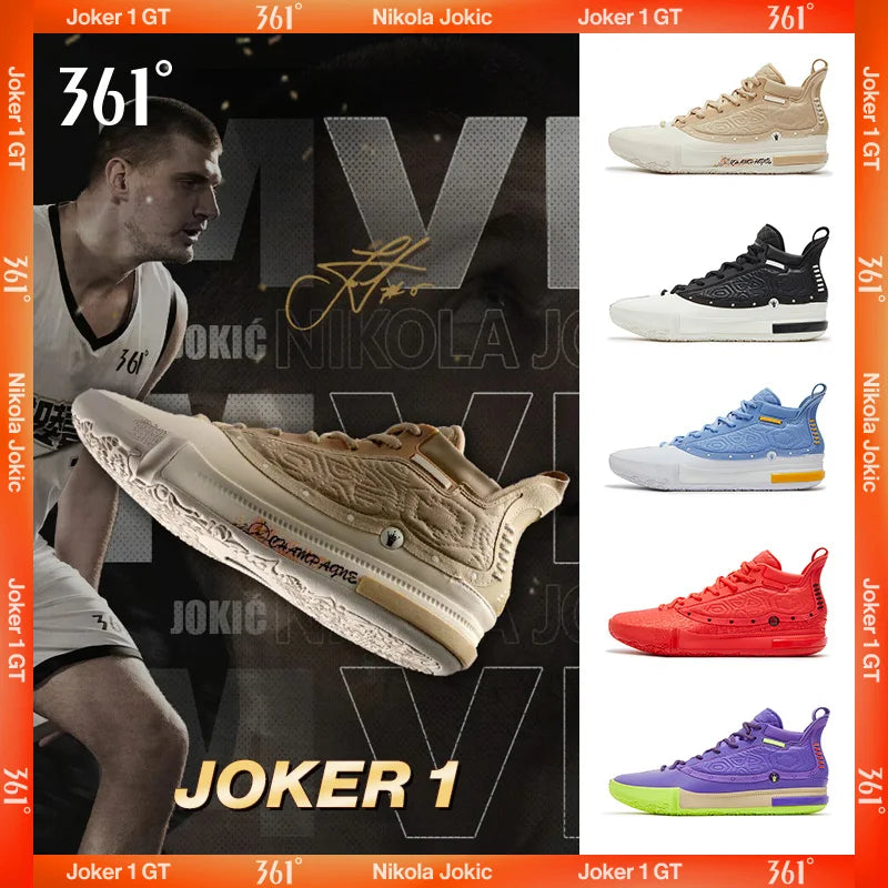 361 Degrees Joker 1 Men Basketball Shoes Jokic Professional  Protect Actual Training Shock-Absorbing Male Sneakers 572511103