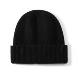 MERRILAMB 100% Cashmere Knit Beanie – Unisex Winter Hat