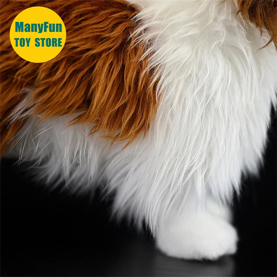 Border Collie High Fidelity Anime Cute Plushie Sheep Dog Plush Toys Lifelike Animals Simulation Stuffed Doll Kawai Toy Gifts
