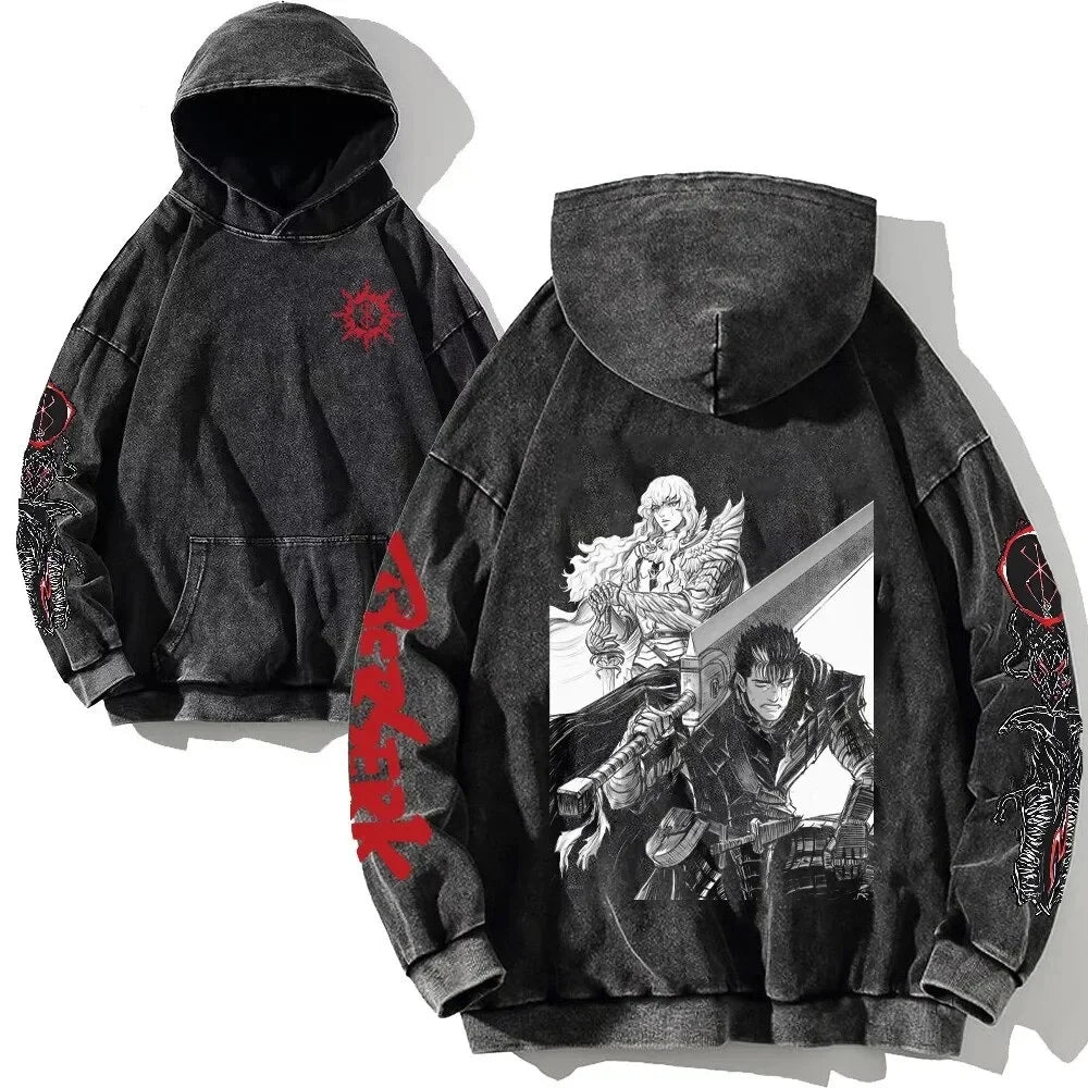 Vintage Wash Oversized Cotton Hoodie