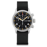 Militado ML1868KF Retro VK67 Quartz Chronograph Watch Stainless Steel Case 3 Dial Waterproof 100M  Multifunction Military Watch