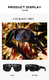 KDEAM Muscle Car Styling And Serious Performance Polarized Men's Sunglasses Sport Cycling Glasses Features Sturdy 5-Barrel Hinge
