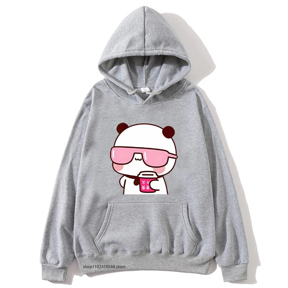 Bubu Dudu Couple Hoodies – Kawaii Cartoon Fleece Pullover