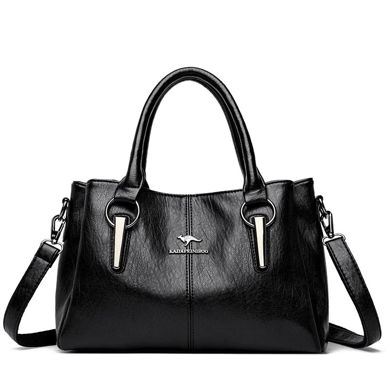 Genuine 3 Layers High Quality Soft Leather Ladies Shoulder Crossbody Bags for Women Luxury Handbags Women Bags Designer