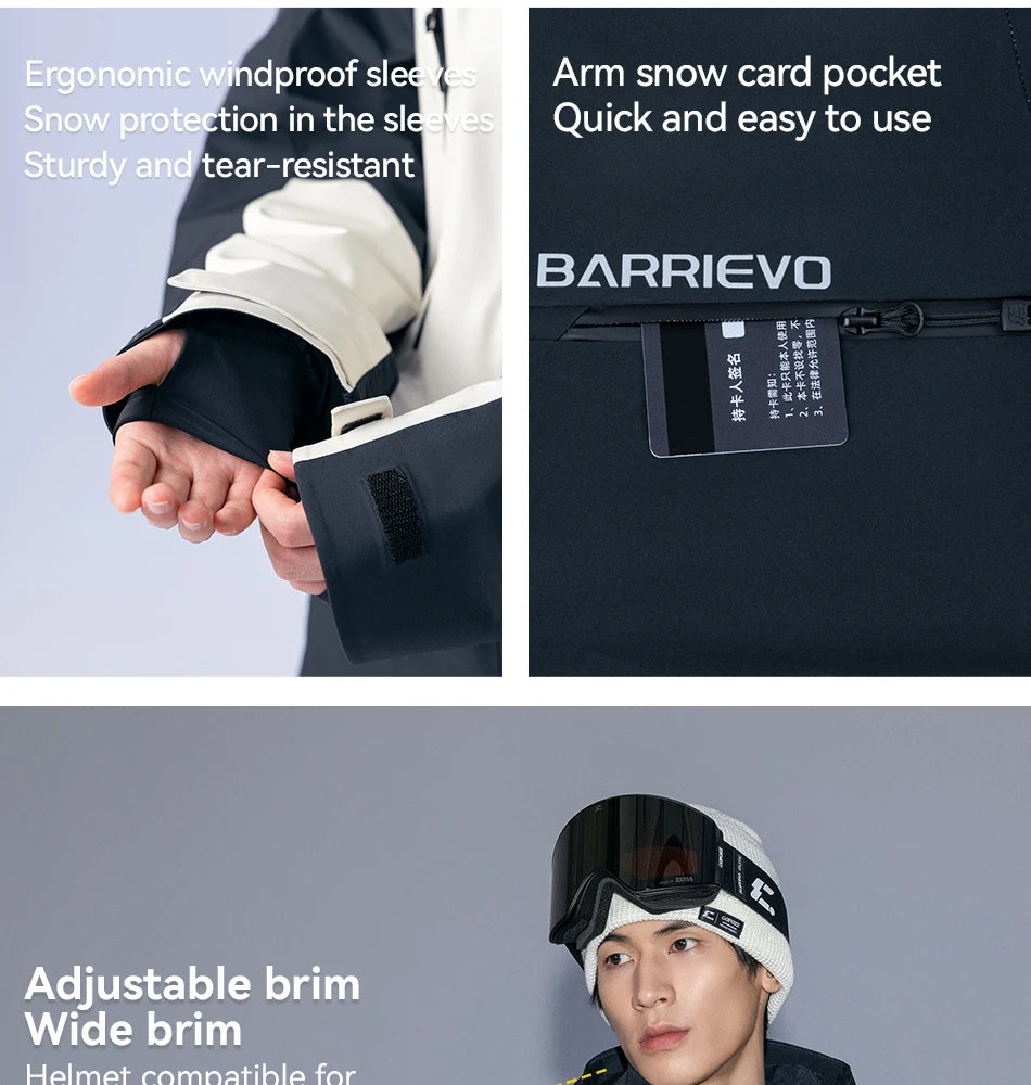 High-Performance Waterproof Ski & Snowboard Jacket