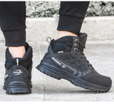 BONA 2023 New Designers Brand Winter Warm Boots Men Plush Nubuck Snow Boots Man High Quality High Top Boots Mansculino Sneakers