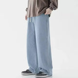 Men's Wide Leg Drawstring Jeans
