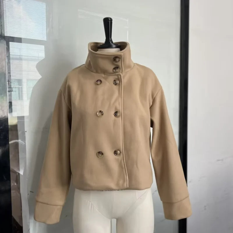 Women's Stand Collar Zip Jacket – Autumn/Winter