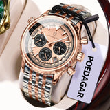 POEDAGAR Men's Luxury Chronograph Wristwatch