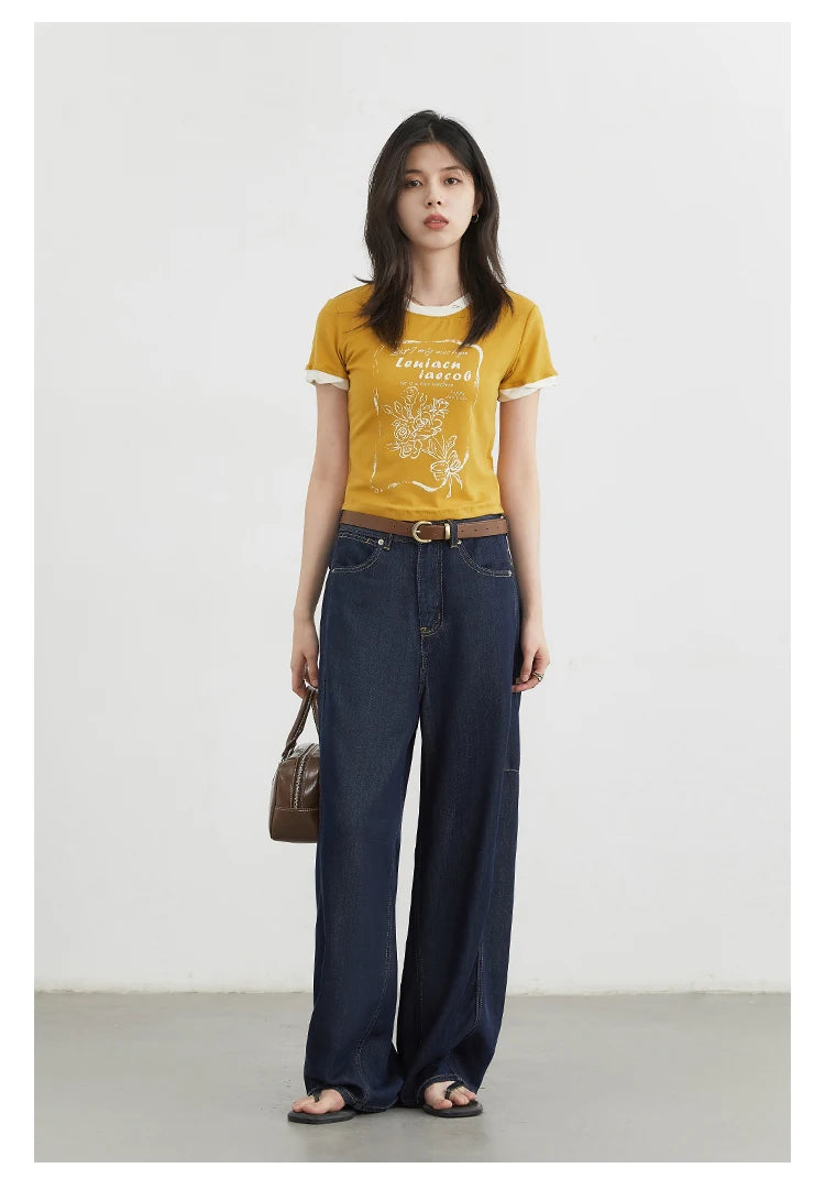 Women's High-Waist Wide Leg Denim Jeans | Relaxed Fit
