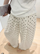 Women's Linen Blend Wide-Leg Pants