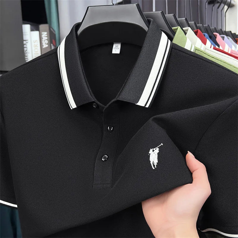 Men's Premium Cotton Polo Shirt | Embroidered Classic Fit