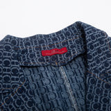 Vintage USA-Made Denim Suit Jacket – Chic Single-Breasted Streetwear
