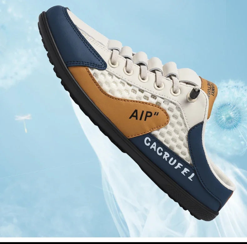 Men's Fashion Soft-Sun Half Slippers Summer Men Trendy Bottom Casual Shoes Soft Sole Support Shoes Sneakers Men's Shoes