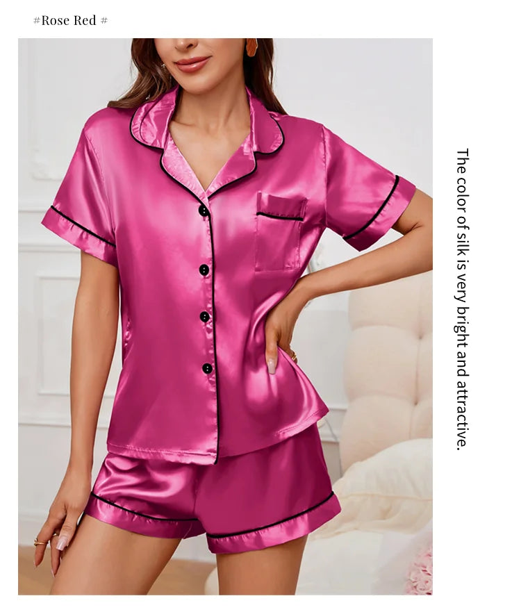 Women’s Luxurious Satin Pajama Set