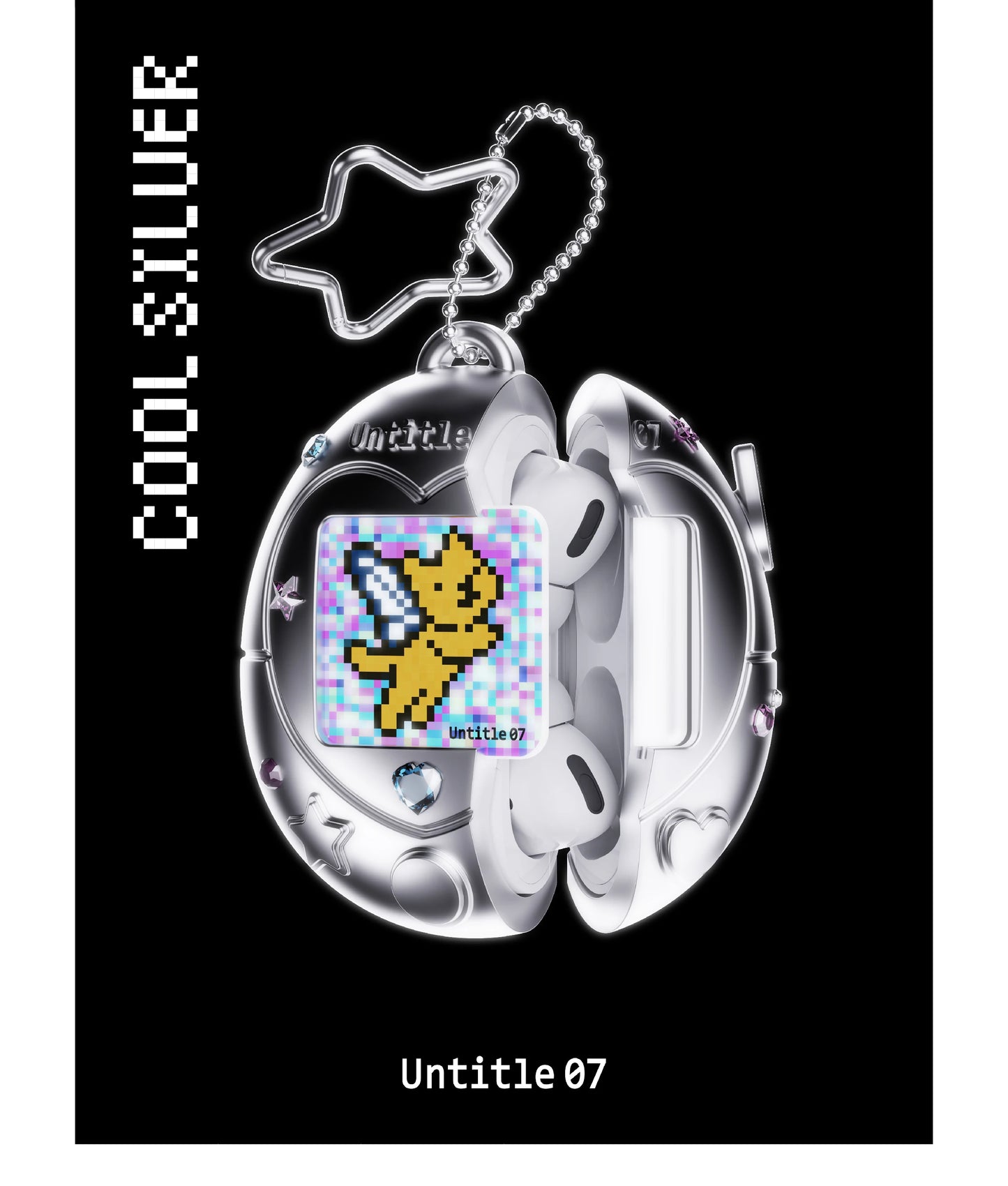 Tamagotchi Style AirPods Case – Silicone with Cartoon Lanyard