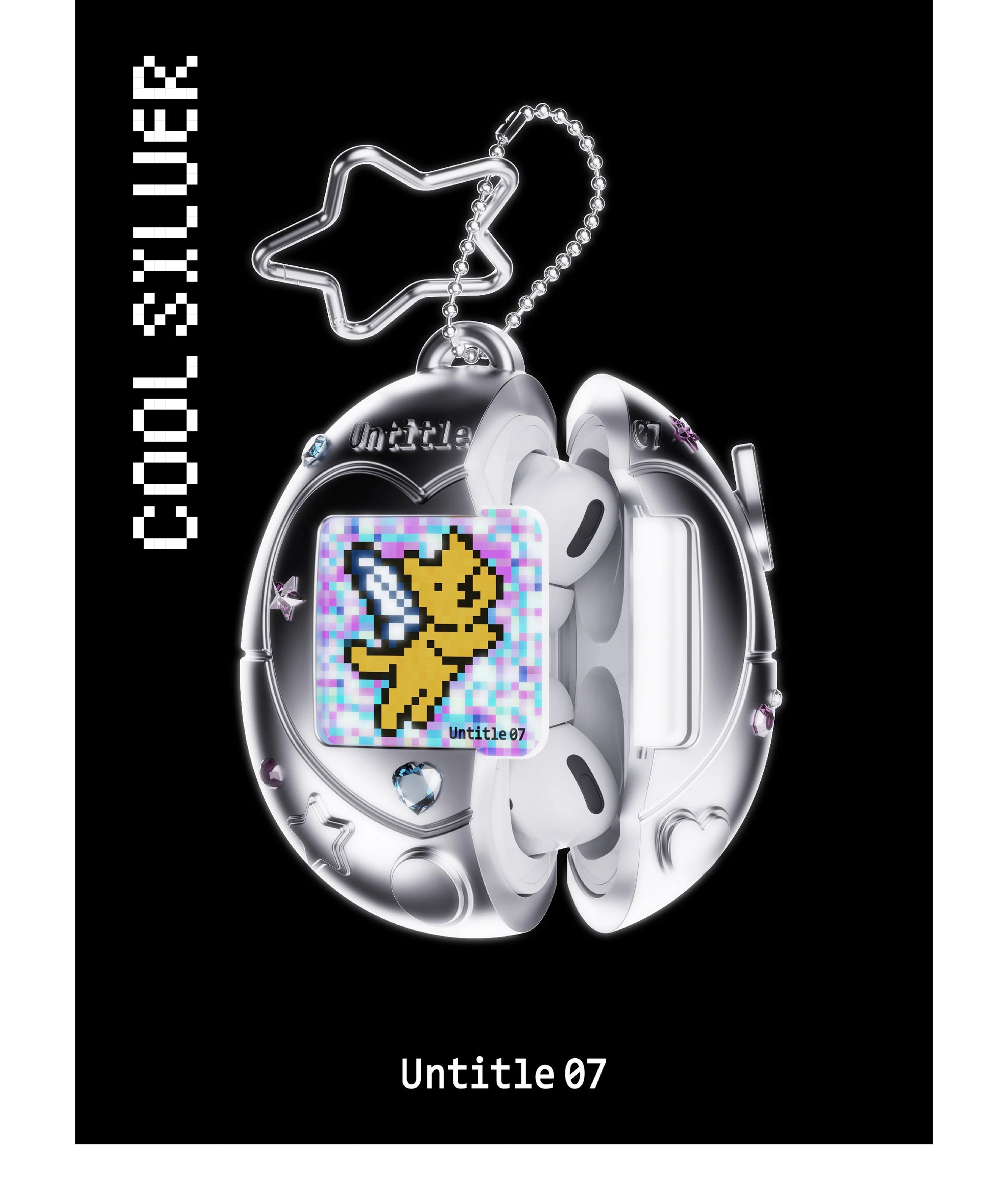 Tamagotchi Style AirPods Case – Silicone with Cartoon Lanyard