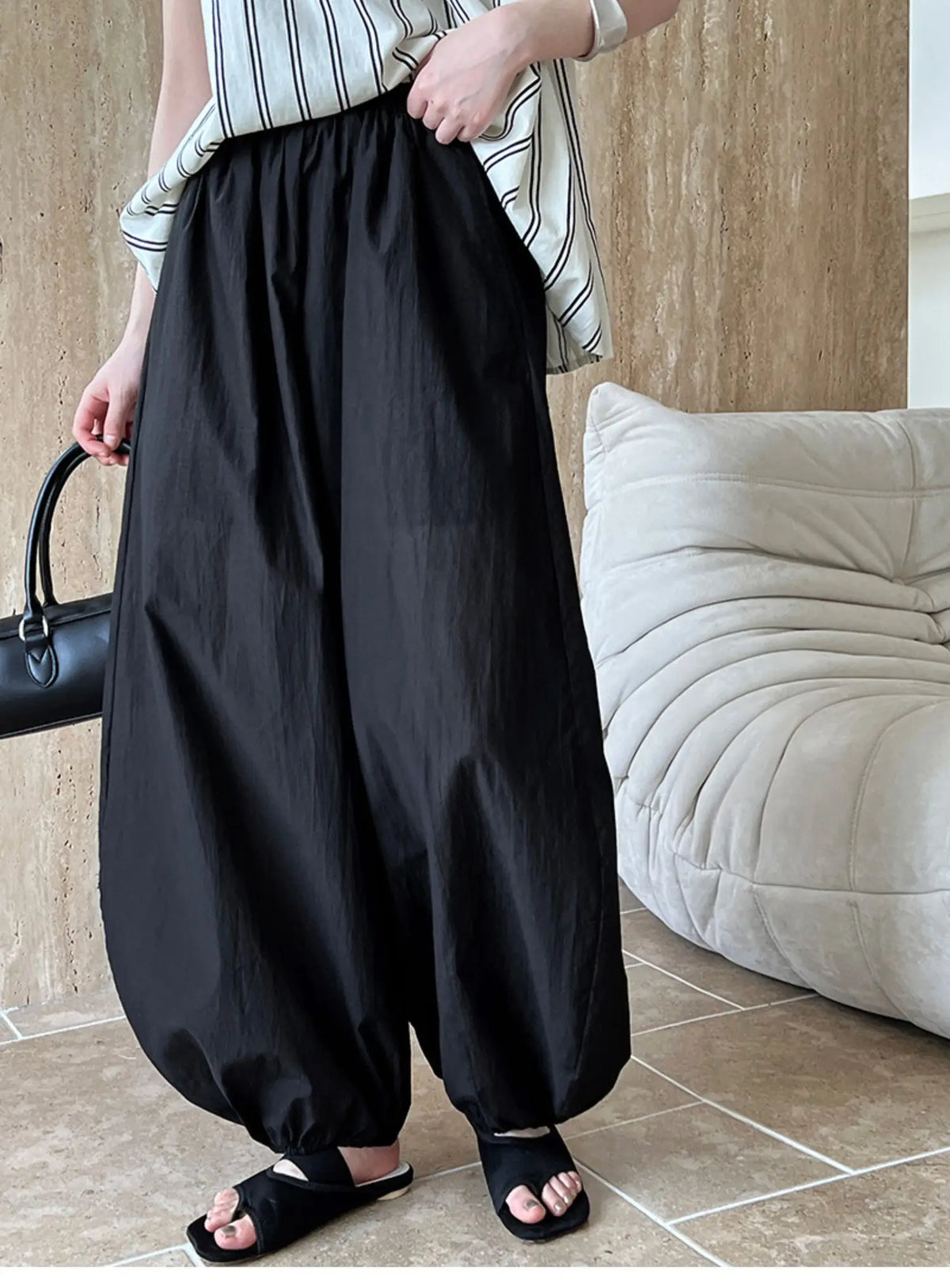 Women's High-Waist Loose Lantern Pants