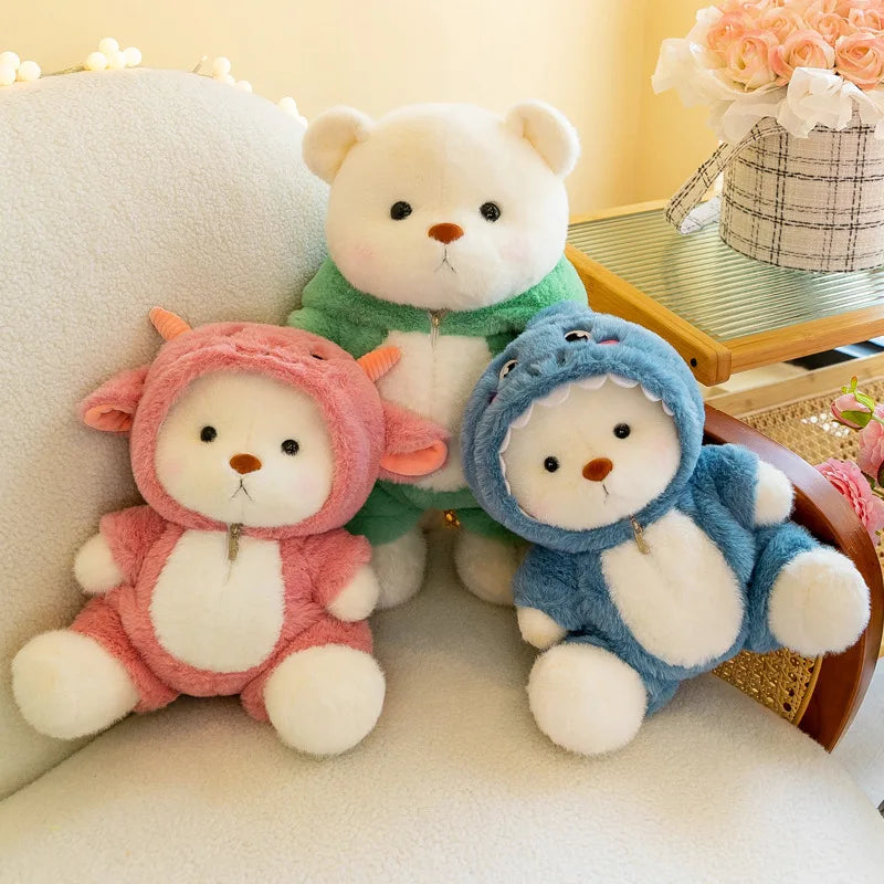 Kawaii Teddy Bear Plush – Soft Stuffed Animal Gift