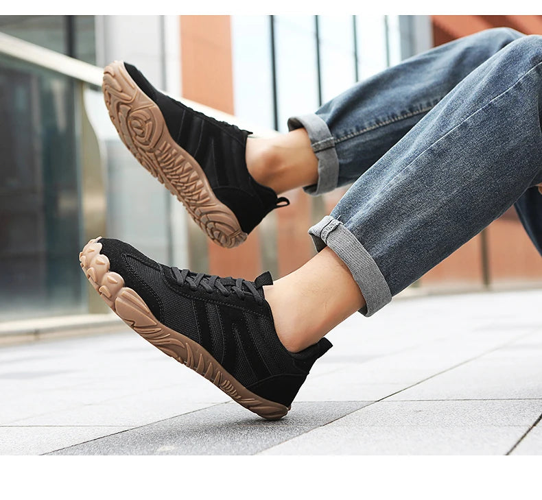 2026 New Wide Toe Barefoot Shoes Mens Womens Zero Drop Minimalist Sneakers Retro Outdoor Non Slip Walking Shoes Casual Sneaker