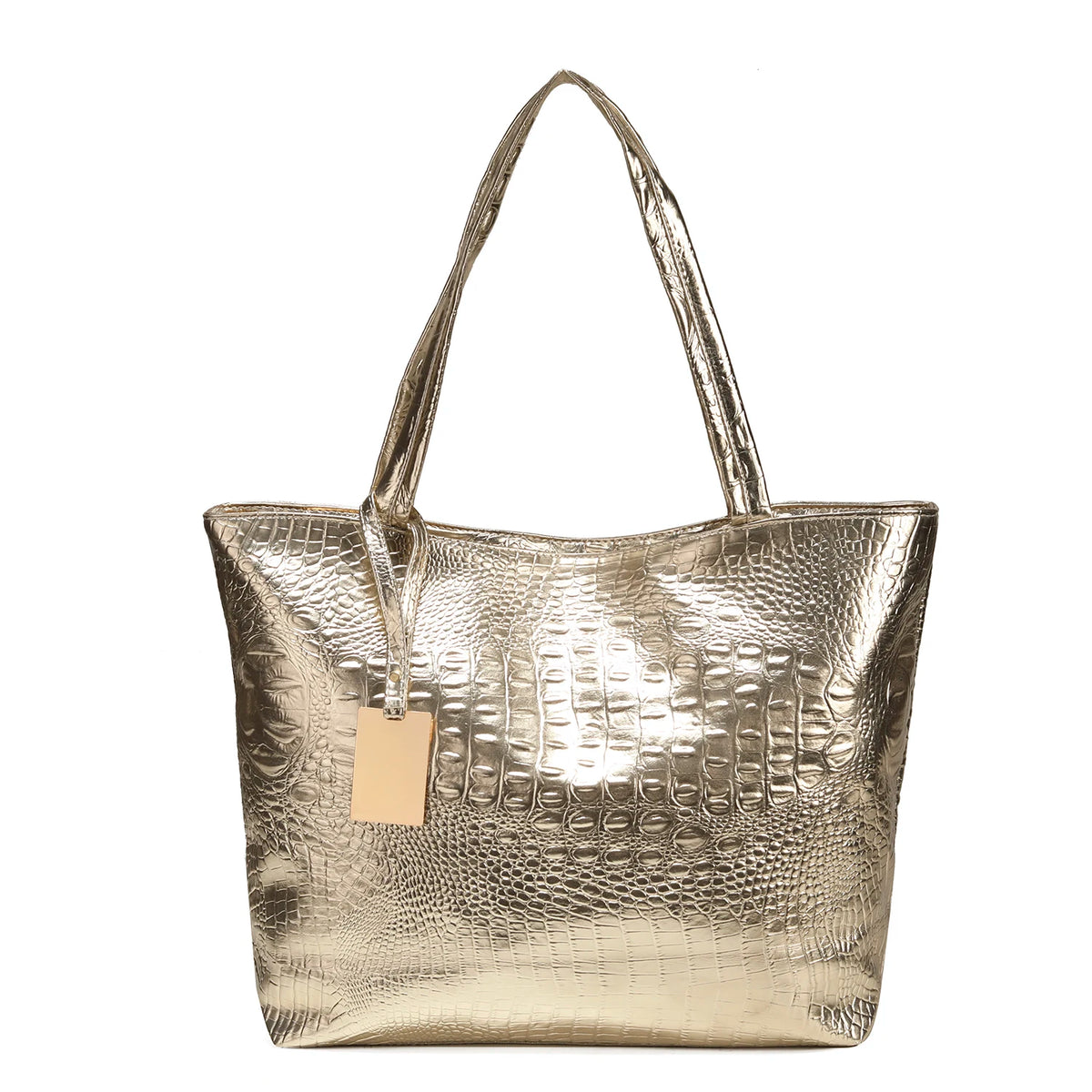 Women's Croc-Effect PU Leather Tote Bag