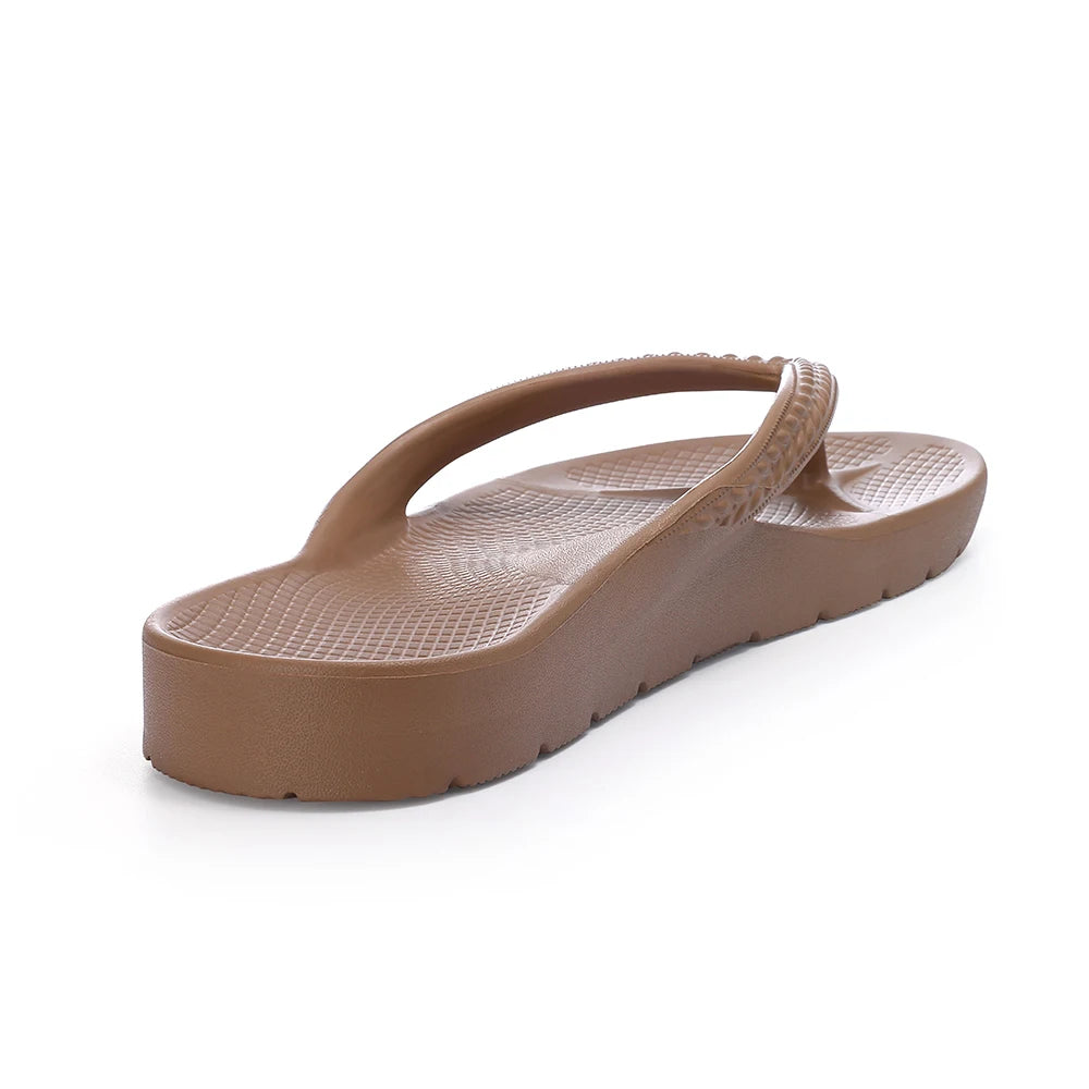 Crestar Women's Orthopedic Flip Flops Summer New EVA Sandals For Plantar Fasciitis Relief Comfort Unisex Non-slip Beach Slippers