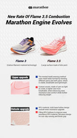 361 Degrees Flame 3.5 Men Running Shoes Carbon Plate Racing Marathon Professional Cushioning Anti-slip Male Sneaker 672512215F