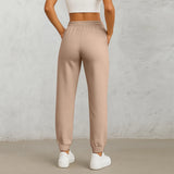 Women's High-Waist Drawstring Straight-Leg Pants