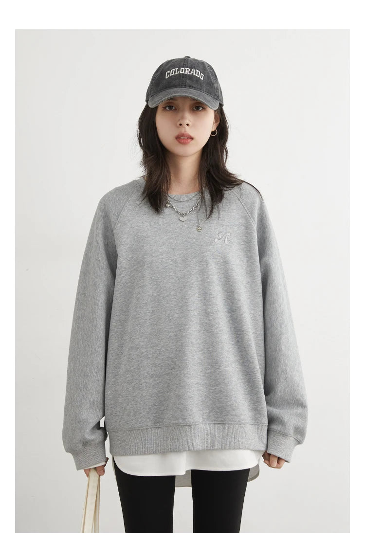 Women's Embroidered Raglan Sweatshirt
