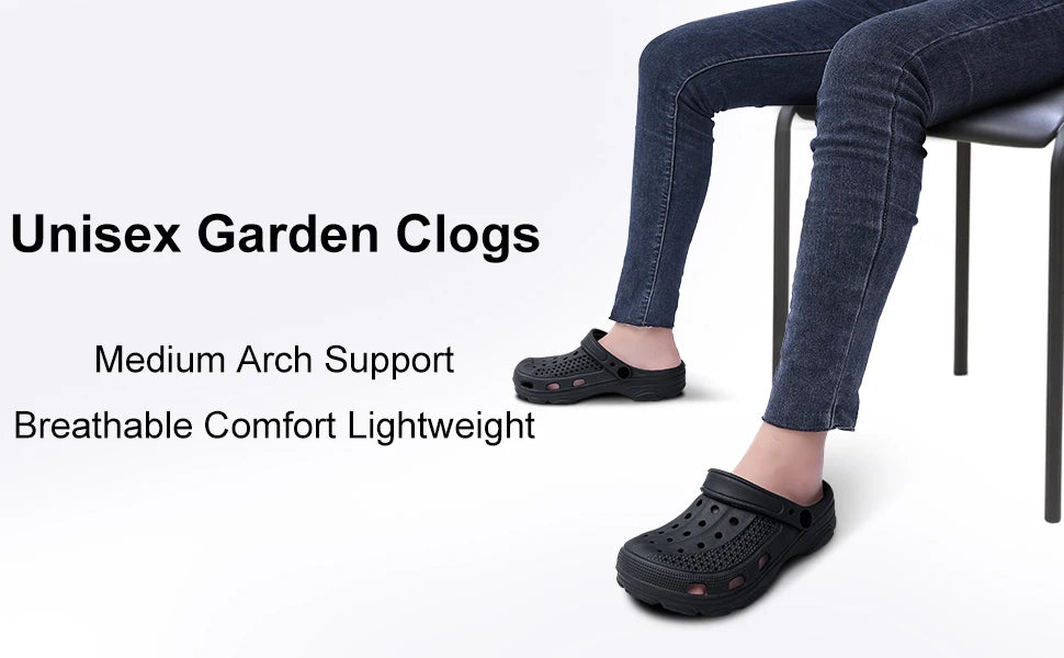 Asgard Garden Clogs for Women Fashion Unisex Comfort Slip-on Sandals with Arch Support Outdoor Mens Casual Quick-Dry Water Shoes